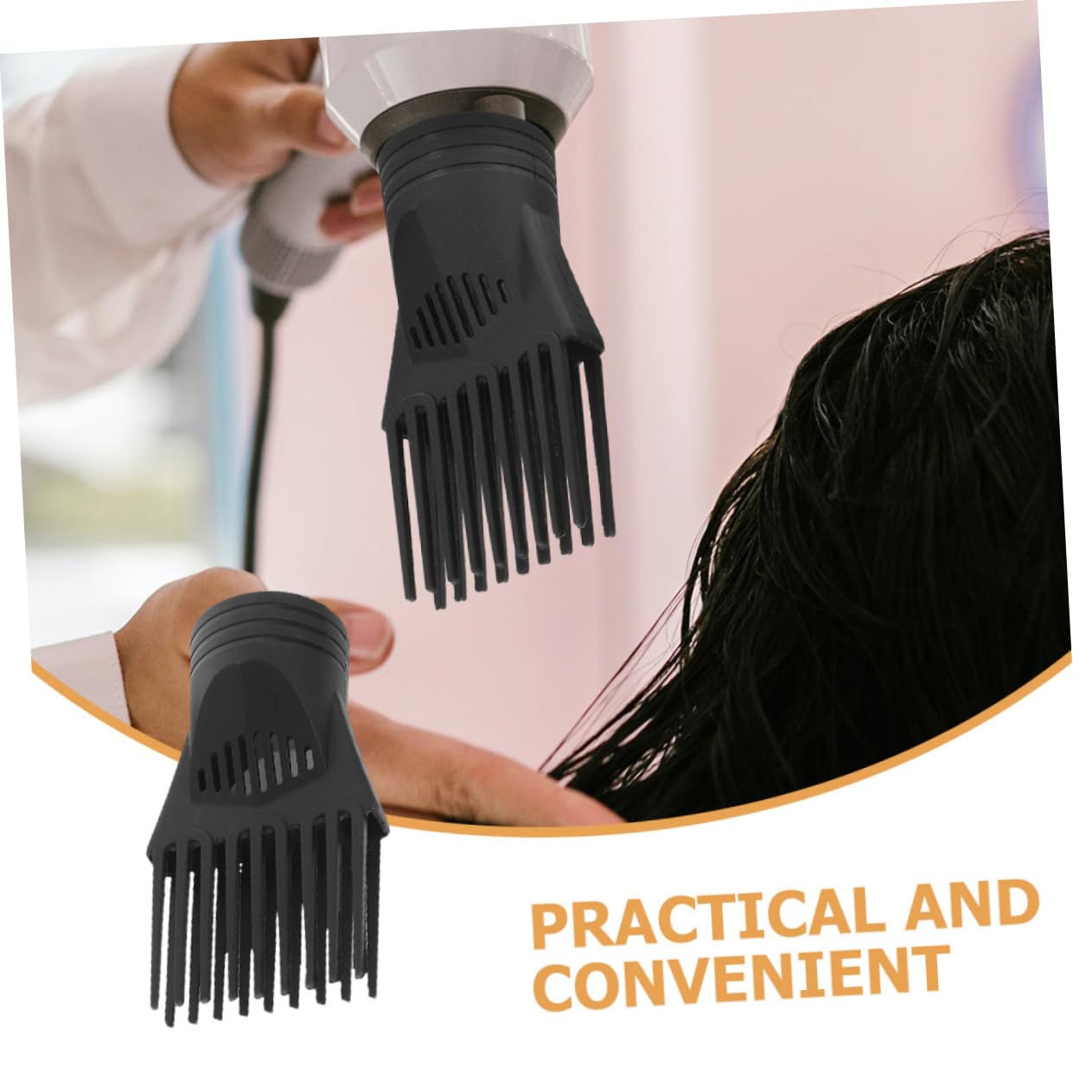 NOLITOY 10pcs Hair Dryer Comb Nozzle Replacement for Brush Hair Dryer Styling Tool