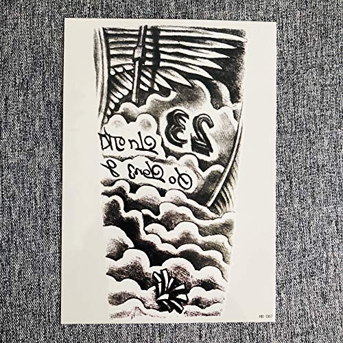 Kotbs 6 Sheets Temporary Tattoos for Men Women Neck Arm Body Tattoo Sticker Body Art Make up Temporary Tattoo Custom Paper Transfer Fake Tattoo