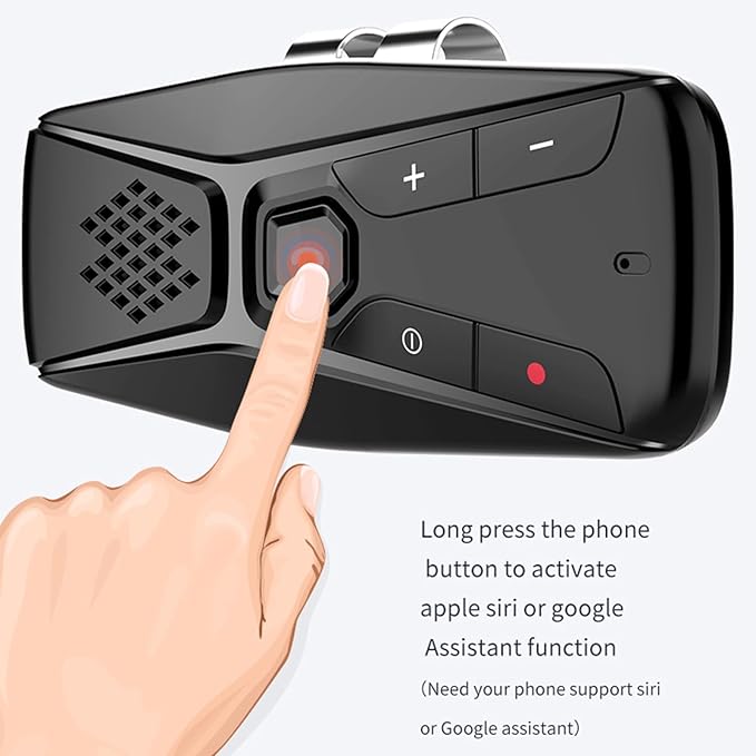 Parlante Bluetooth de Coche Docooler Manos Libres, Negro miniatura 2