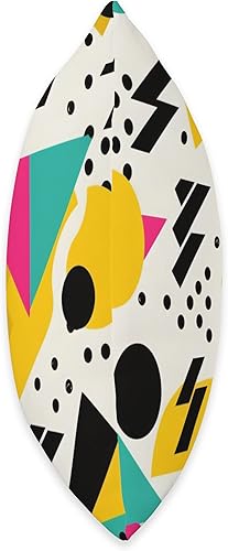 Miniatura 2 de 90s Retro Style Aesthetic Nostalgia Gifts by Akima Almohada geométrica abstracta de los años 80 y 90 con patrón de Memphis gráfico, de moda, 18 x 18