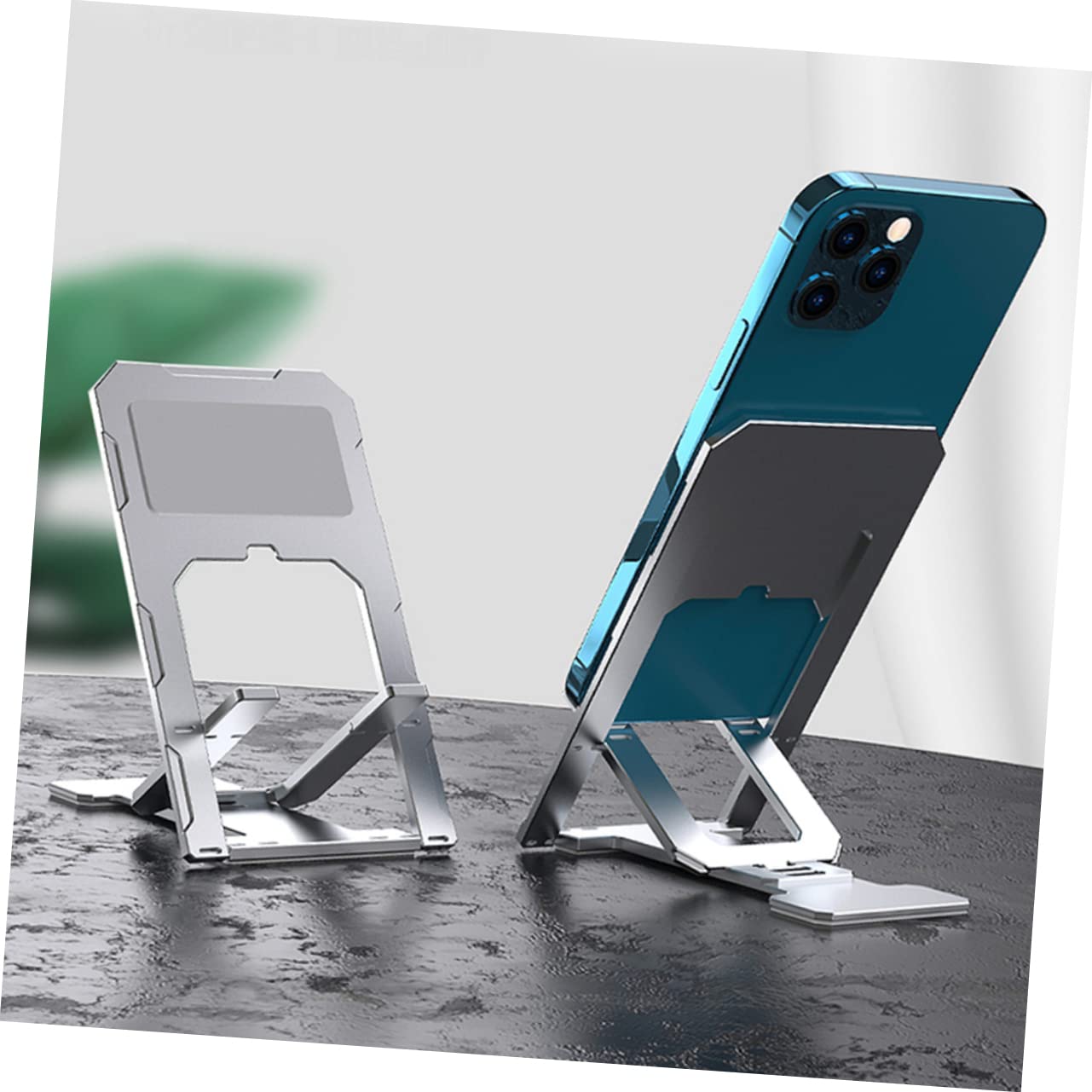Soporte para Teléfono y Tableta De Aleación De Aluminio Soporte Ajustable para Teléfono De Escritorio para Tableta Accesorios para para Coche o Oficina