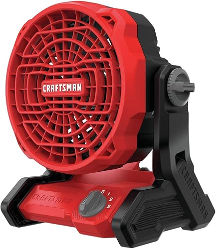 CRAFTSMAN Ventilador inalámbrico MAX* de 20 V, solo herramienta (CMCE001B), rojo