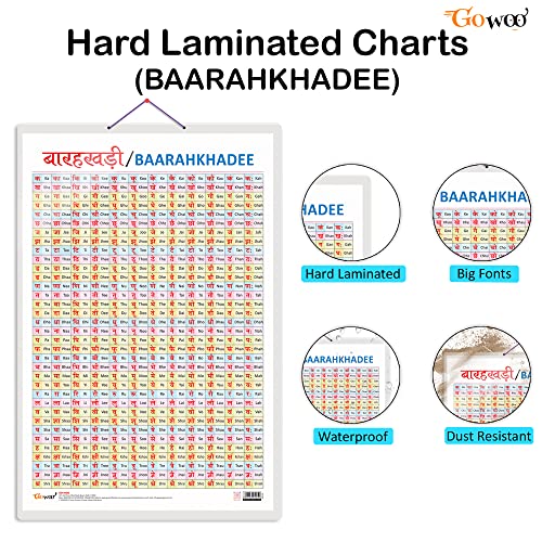 Image of Baarahkhadee Early Learning Educational Chart for Kids | 20 inchX30 inch inch |Non-Tearable and Waterproof | Double Sided Laminated | Perfect for Homeschooling, Kindergarten and Nursery Students