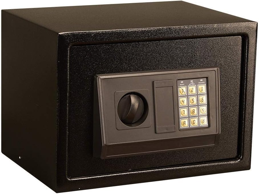 JCNAGXY s Security Numeric Keypad for Home Office Steel with 2 Locking Bolts - Black (13.7 * 9.8 * 9.8 Inches)