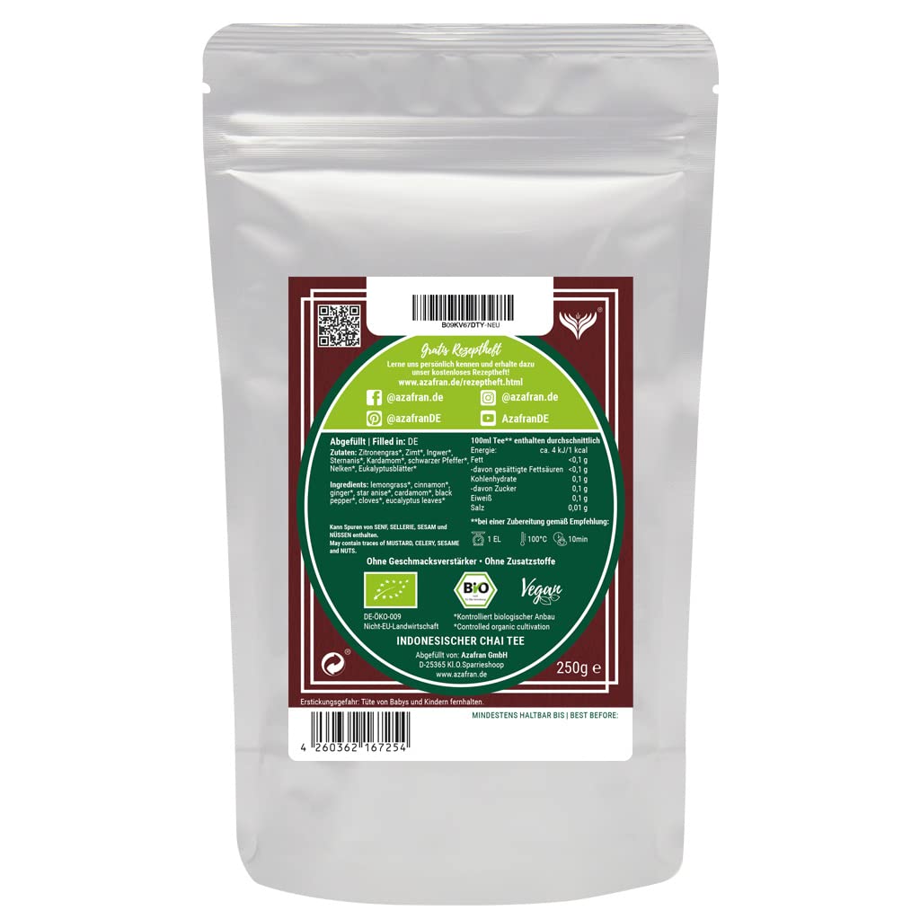 Azafran BIO Indonesischer Chai Tee - Gewürztee lose 1000g