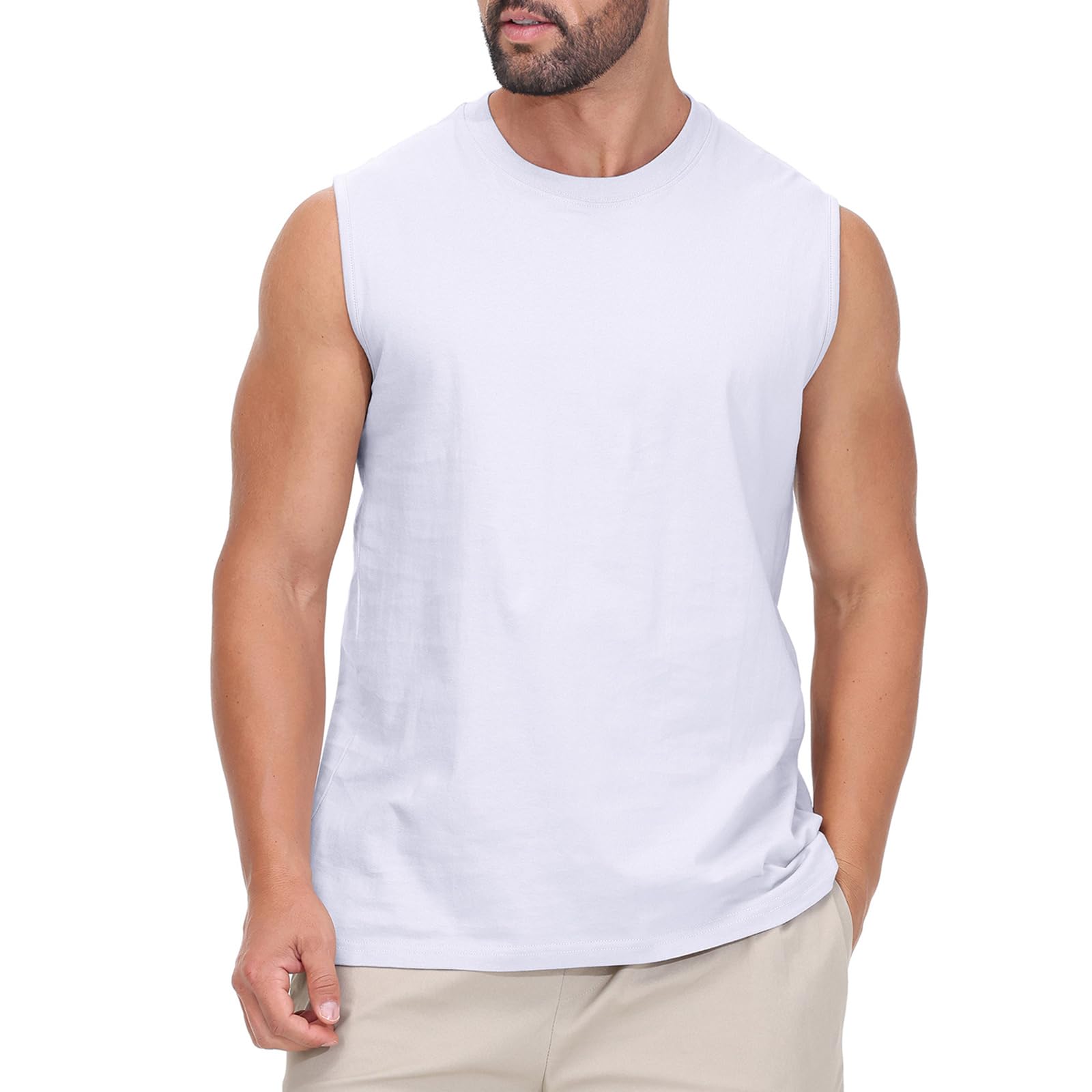 HOTIAN Tank Top Herren Ärmelloses Shirt Fitness Achselshirt Sport Ärmelloses Funktionsunterhemd Sommer Outdoor Funktionsshirt