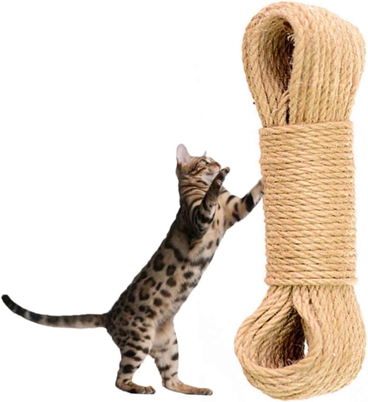 Hamiledyi Cat Tree Replacement Rope,Untreated Natural Sisal Rope Twine