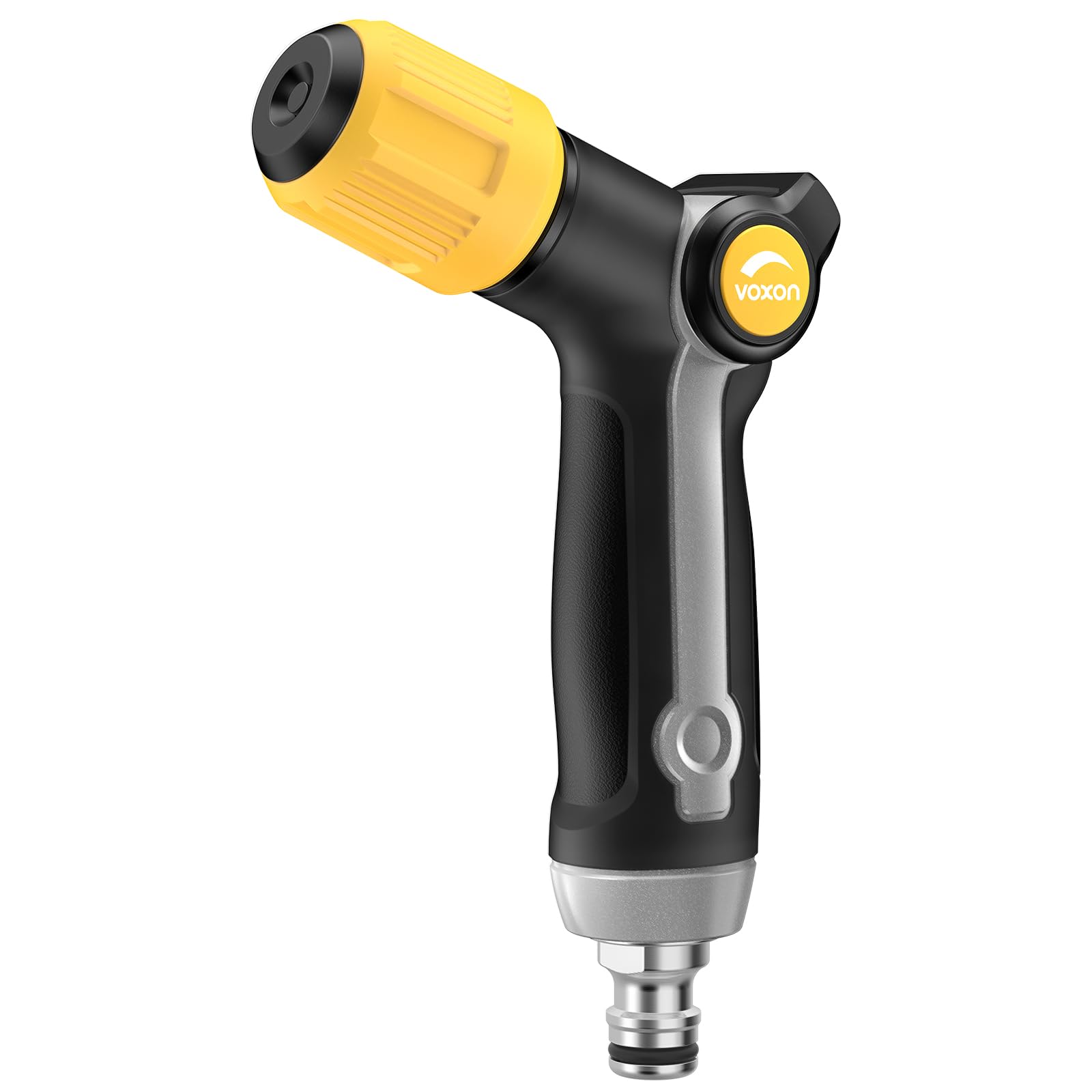VOXON Metal Hose Pipe Spray Gun, Heavy Duty Garden Hose Spray Gun with Thumb Flow Control, 3 Adjustable Spray Patterns, High Pressure Hose Gun for Car Washing, Gardening and Window Cleaning