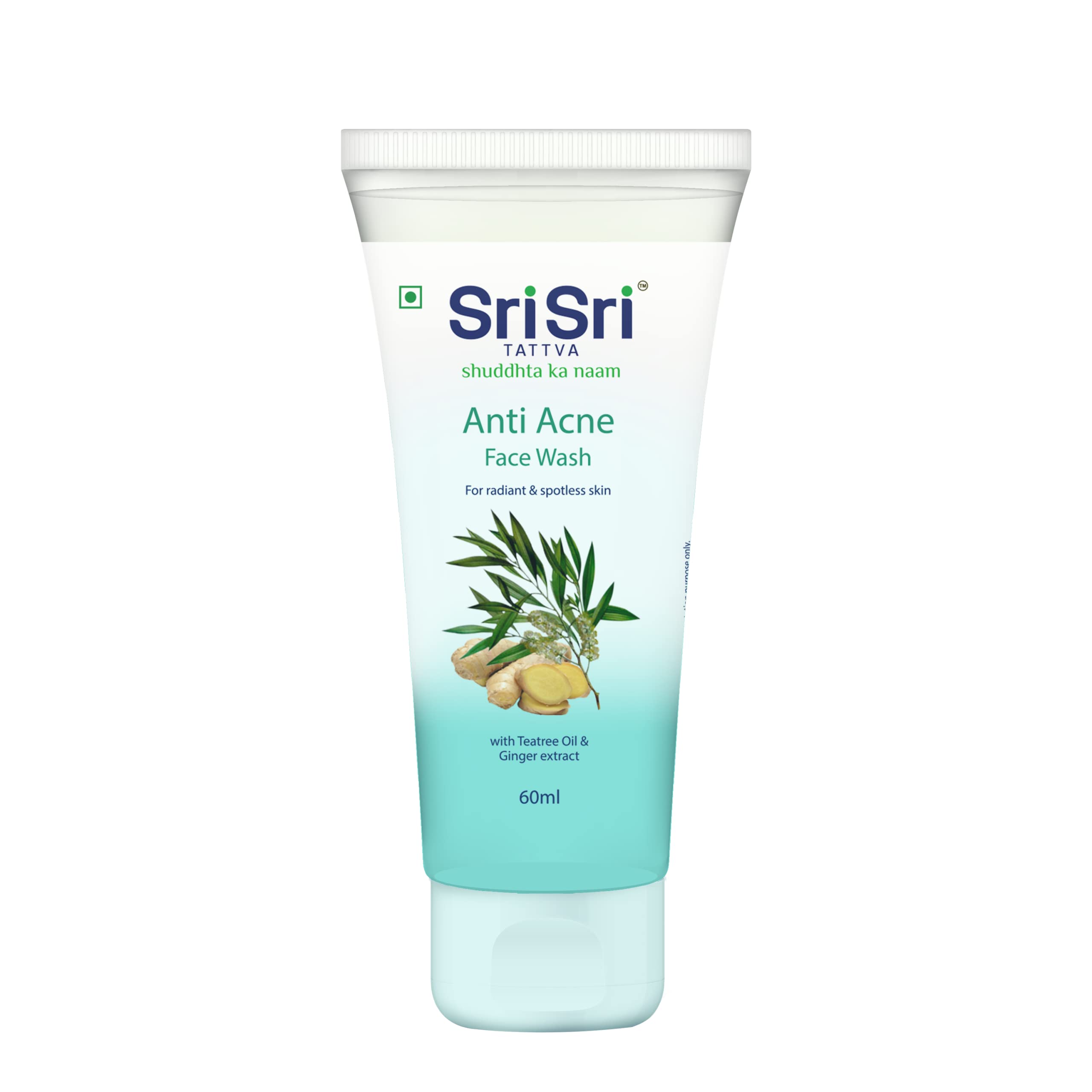 Sri Sri TATTVA shuddhta ka naam Men's and Women's Anti Acne Face Wash, Controls Blackheads Whiteheads & Lighten Blemishes - Purifying Face Cleanser, 60ml -Pack of 2-picture-13