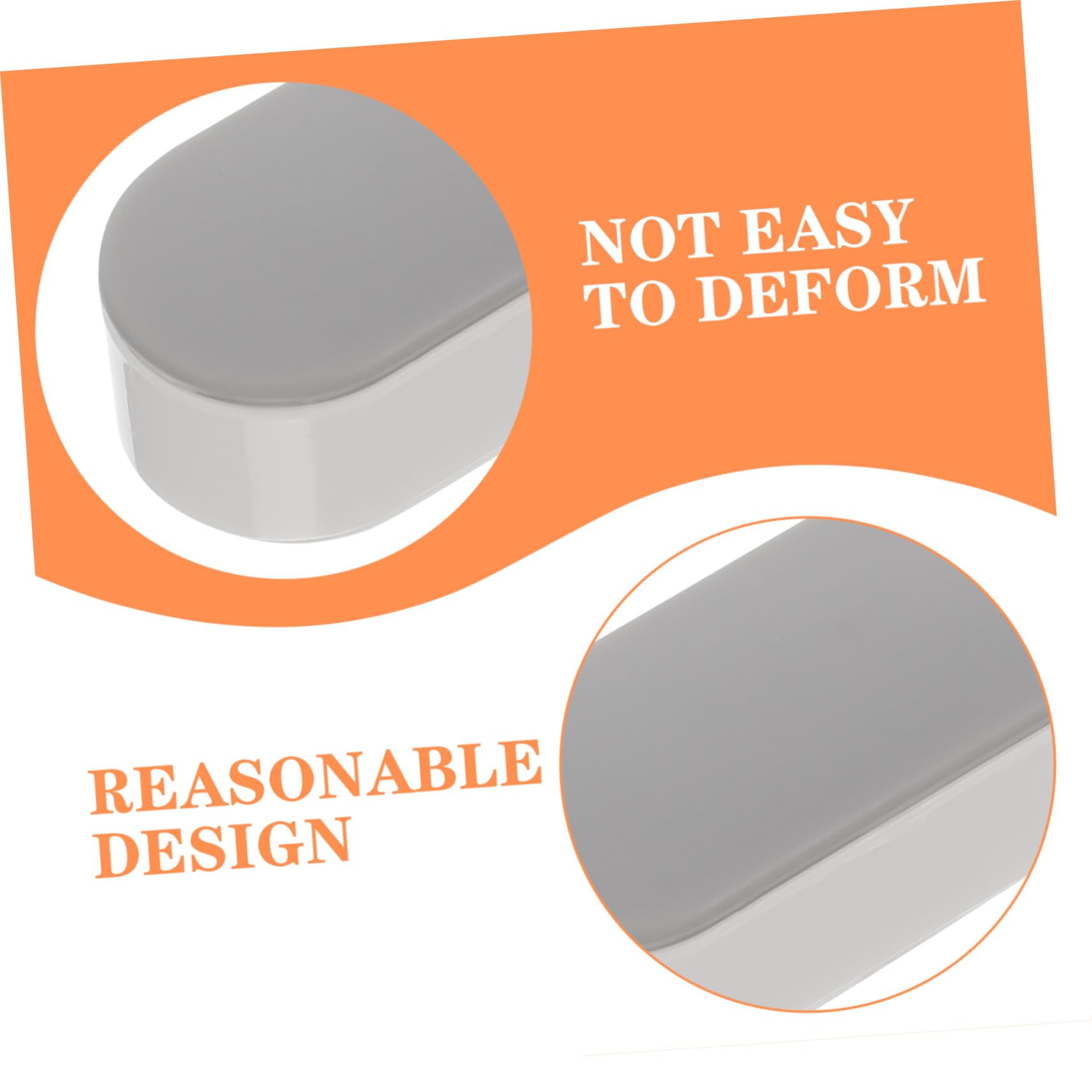 5 Ensembles Joint De Siège De Toilette Remplacement Universel En Forme De Pare-chocs De Siège De Toilette Pour Couvercle Coussinets De Toilette Plastique Light Grey 4 Pièces * 5