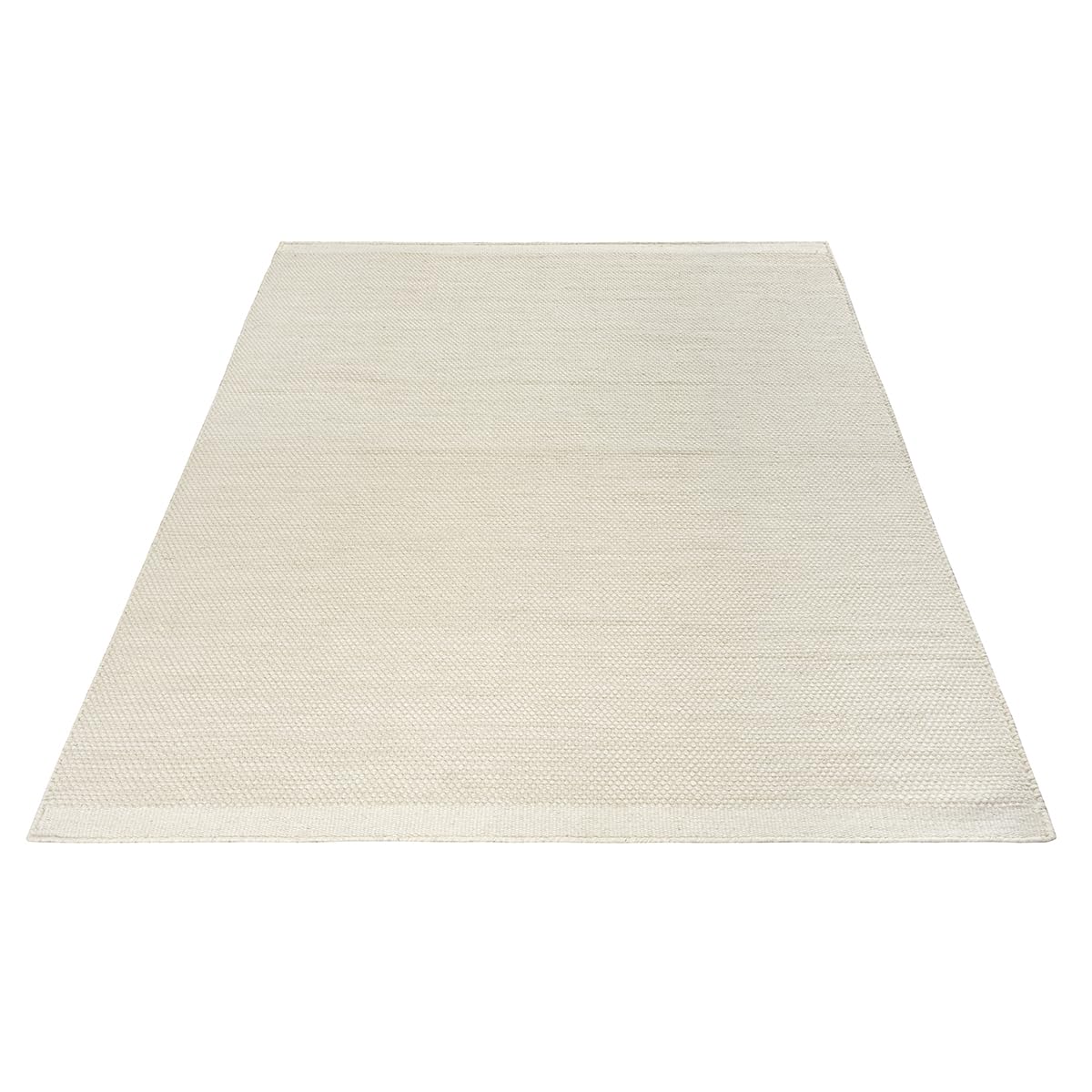 the carpet Deluxe Wool Tapis en Laine tissé à la Main dans Un Style bohème scandinave Naturel, Travail Artisanal pour Un Style Unique, crème, 160 x 230 cm