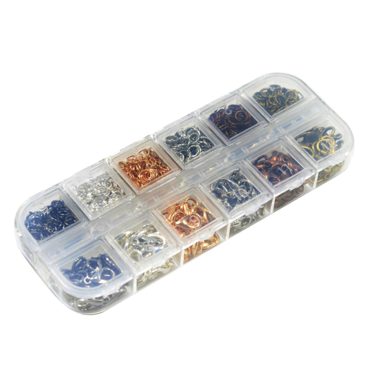 SHINEOFI 2376piezas Accesorios De Joyería Broches Langosta y Anillas Abiertas Para Pulseras y