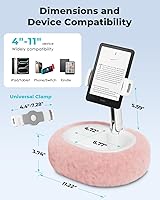 Vista 4 de Viozon Soporte de almohada para tableta, soporte de almohada Kindle, compatible con tabletas/teléfonos de 4-11" con cuenco pequeño, accesorios