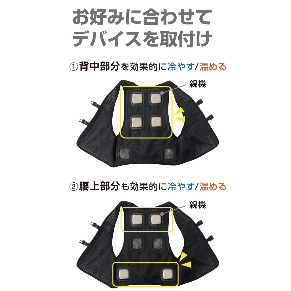 Amazon.co.jp: [DAISHIN] 2025 年 ペルチェ式冷却ベスト 冷暖切替え
