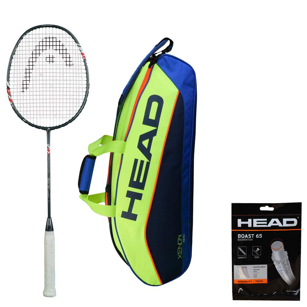 HEAD Xenon PRO Badminton Racket with KITBAG Xenon 600 and Boast 65 Badminton String Blue-image-22