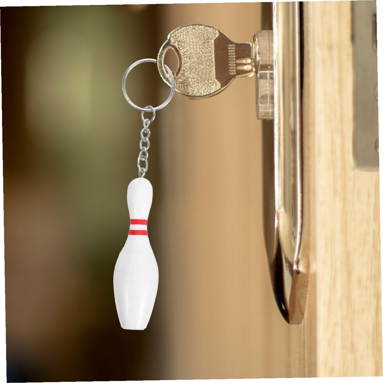 Mipcase Bowling Keychain Key Rings Cute Key Chain Bowling Key Chains Key Organiser Swivel Clasp Hooks Key Holder