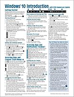 Windows 10 Introduction with 2016 Anniversary Update Quick Reference Guide (Cheat Sheet of Instructions, Tips & Shortcuts - Laminated) 1944684212 Book Cover
