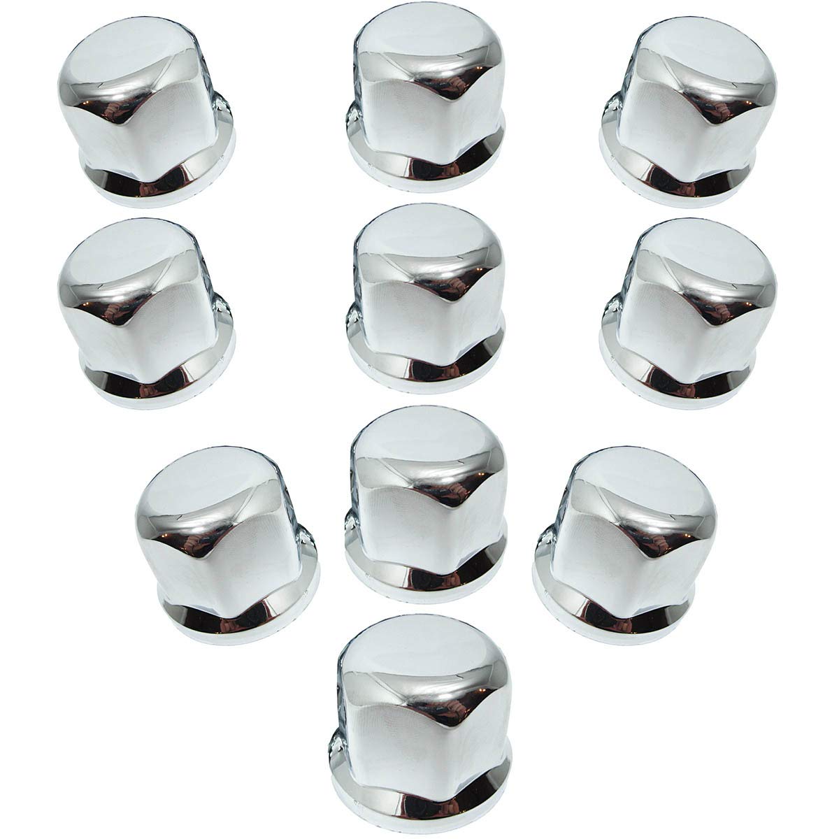 Boulons de roue 60 x 32 mm Capuchons de boulons de roue chromés en plastique SW32 pour camions et remorques