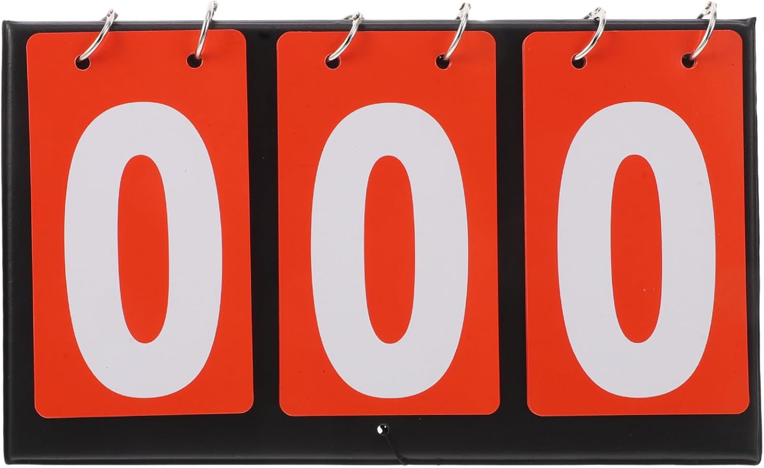 VOSAREA Portable Tabletop Flip Scoreboard with Three Number Display for Basketball and Sports, High Efficiency and Convenient Operation Cloth, Metal, and Cardboard Construction