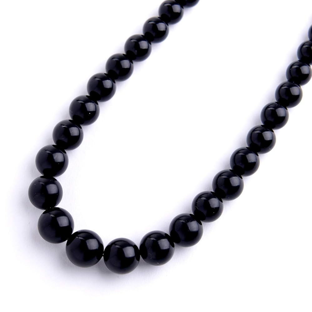 漆黒の艶 本鼈甲グラデーションネックレス（6mm〜13mm珠） 漆黒の艶 本鼈甲グラデーションネックレス（6mm〜13mm珠）