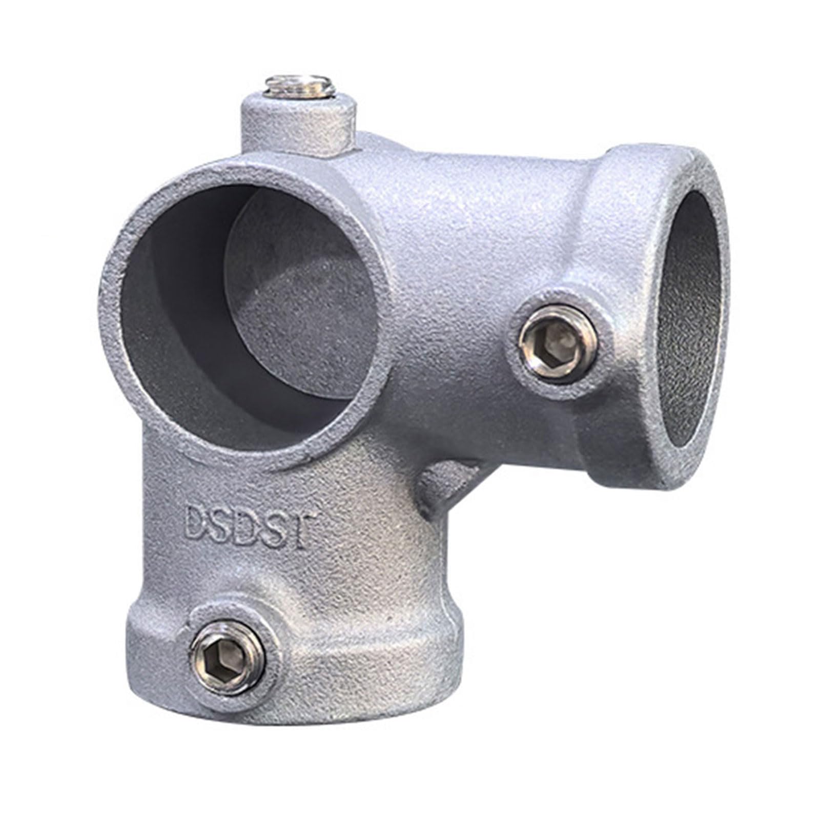 Tertioi 3-Way Round Pipe Fixing Joint Storage Rack Connector For Fence Rail And Industrial Shelf Construction 3 Way Elbow Fitting Round Pipe Fixing Joint Storage Rack Connector
