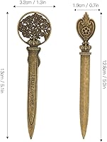 Vista 5 de 4 abridores de cartas, retro, ligero, compacto, ergonómico, aleación de zinc, abridor de sobres