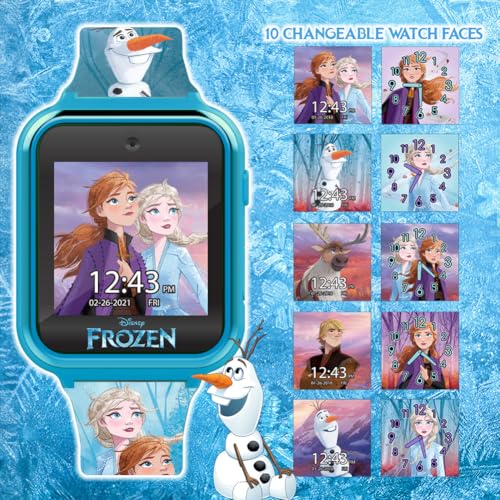 Accutime Kids Disney Frozen Smart Watch with Camera for Kids and Toddlers - Interactive Smartwatch for Boys & Girls with Games, Voice Recorder, Calculator, Pedometer, Alarm, Stopwatch3