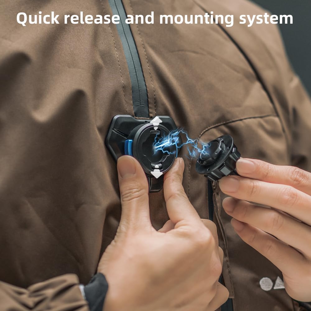 SOH Mobile Phone Chest Strap Harness Mount,Magnetic Quickly Release Adjustable Cell Phone Chest Harness Holder, VLOG/POV Balance Stability and Comfort for iPhone 16/15/14/13/12 and Other Smartphones - Image 7