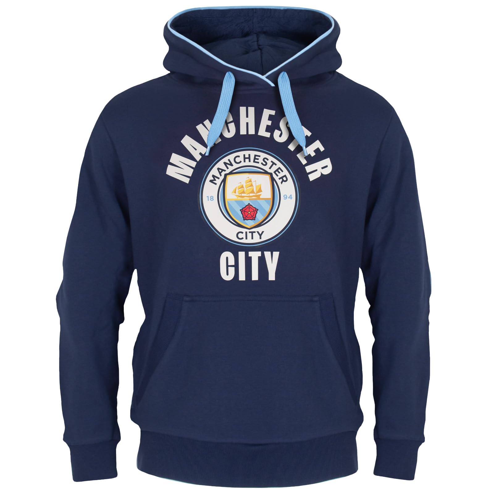Manchester City FC officiel - Pull à capuche thème football - polaire/avec motif - homme