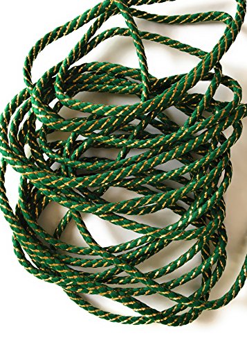 1.5mm X 50 Yards Green/Gold Variegated Metallic Cord