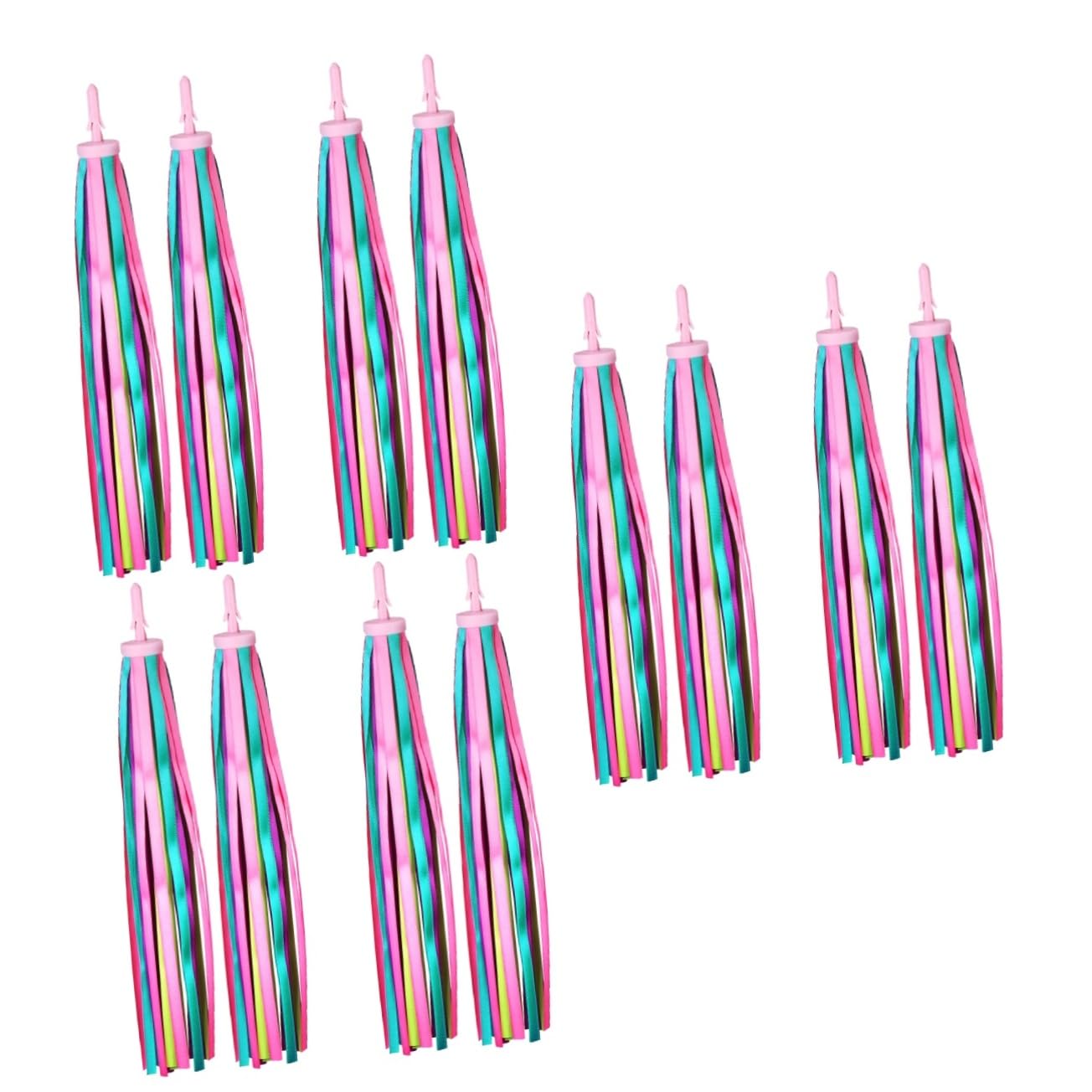 Toyvian Serpentinas De Manillar para Bicicletas Infantiles De Color Ribbons Decorativos para Accesorios De Bicicleta Y Patinete Estilo Chic Y Fáciles De Instalar