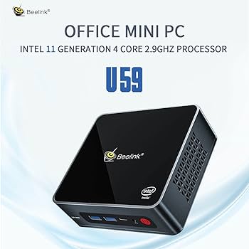 Beelink U59 Mini Pc Win 11 Pro, 8GB DDR4 256GB SSD Intel