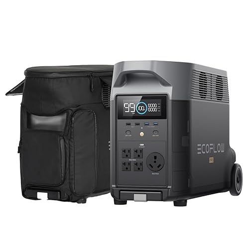 Miniatura 11 de EF ECOFLOW Generador solar de 3.6 KWh DELTA Pro con panel solar portátil de 2 x 400 W, 23% de alta eficiencia, 5 salidas de CA, 120 V/3600 W, para