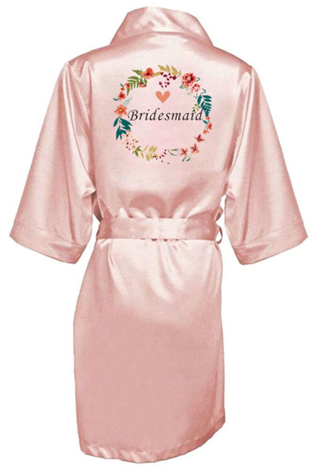 Batas de dama de honor, bata de dormir para boda, novia, dama de honor, bata de pijama para mujer, Como se muestra en la foto4, M