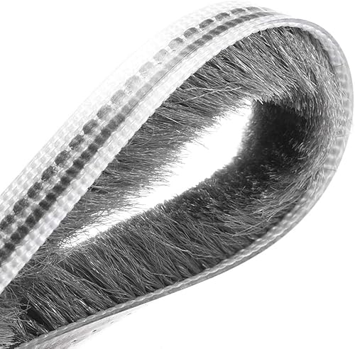 Miniatura 4 de uxcell Cepillo para la intemperie, 15M49.2 pies, ranura para tarjetas, cepillo de barrido de puerta para ventana de puerta, 0.236x0.315inWxH