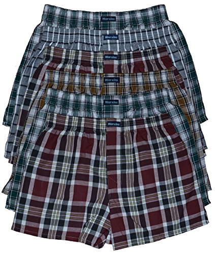 MioRalini 6 Calzoncillos Tejidos para Hombres Artículo: 6 x Sin intervención SET03, Tamaño: M-5