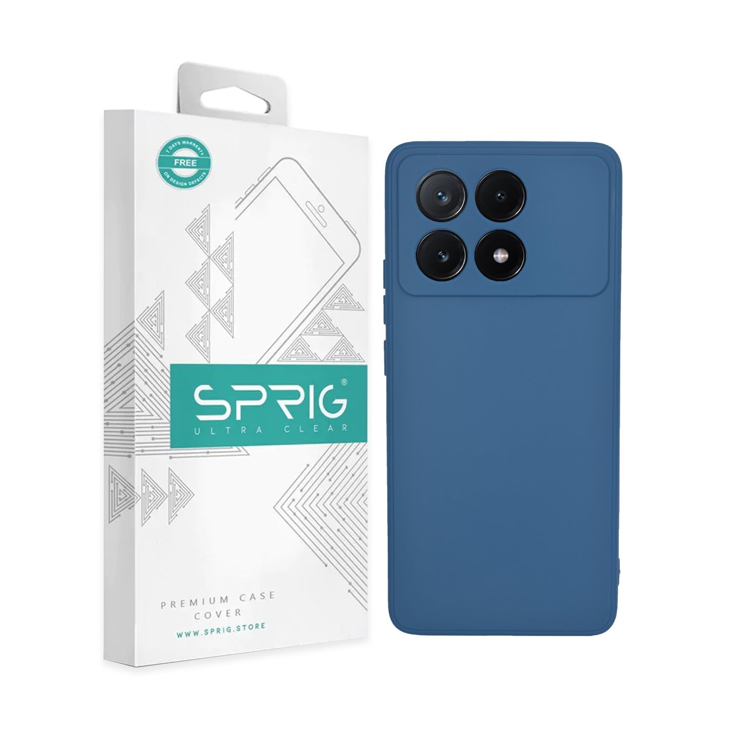SPRIG Compatible with Poco X6 Pro 5G Phone TPU Premium Back Cover Drop Tested Shock Proof Case for Boys and Girls with Camera Protection (Blue) (B0CYDGVRR9) Amazon Price History, Amazon Price Tracker