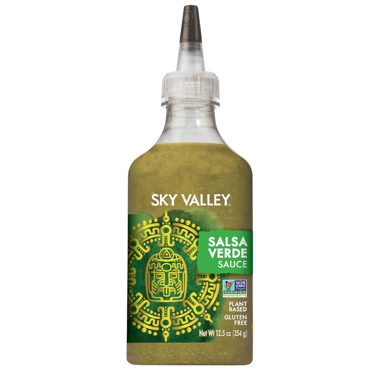 Sky Valley Salsa Verde - Medium Heat, Keto, Gluten Free, Vegan, Non-GMO, 12.5 Oz
