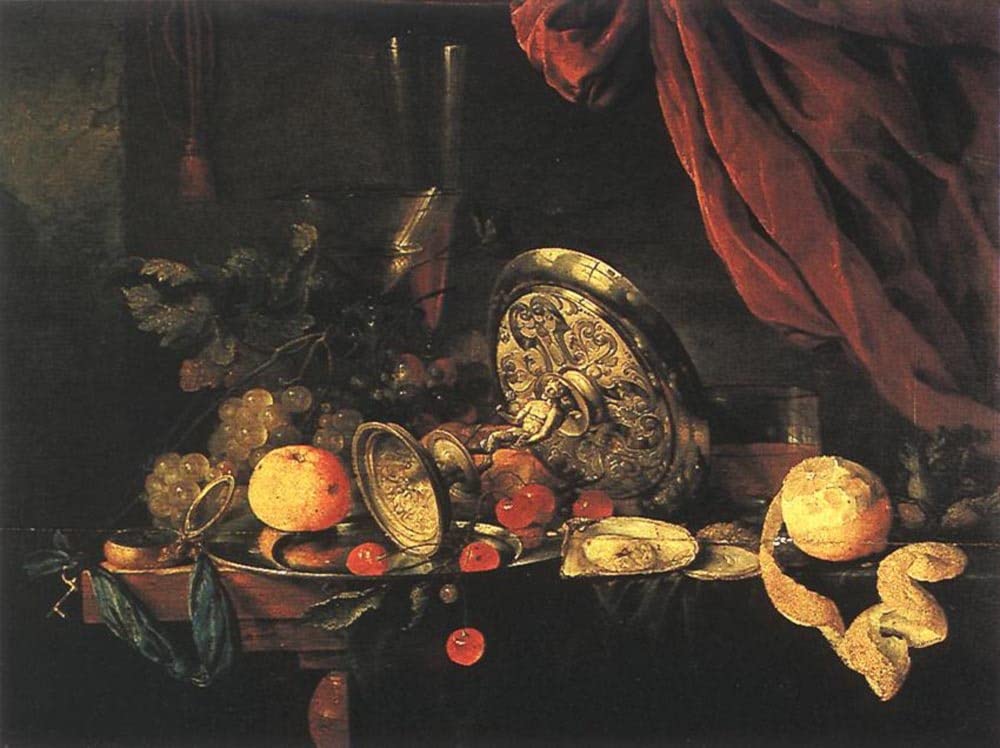 Jan Davidsz De Heem affiche nature morte toile 60x90cm art reproduction