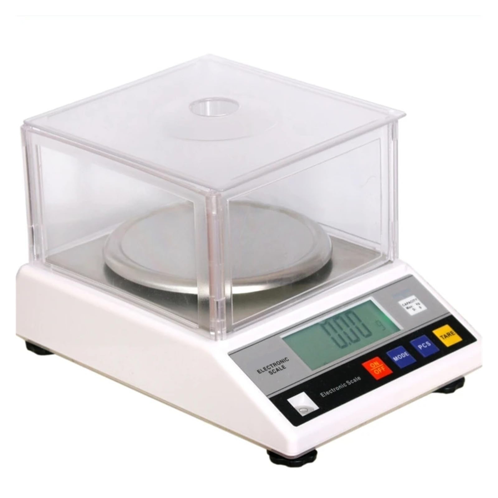 Báscula electrónica Digital de gran tamaño, 0,01g, joyería, gramo, banco de laboratorio dorado, balanza de peso, nivel de parabrisas, báscula de burbuja Conversión de unidades(600gx0.01g)