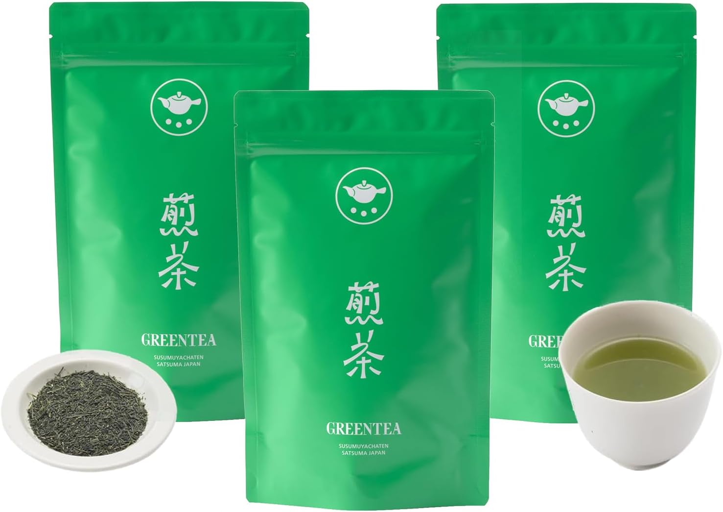 ススム室茶店 センチャ 3種 ノミクラベ 緑茶 日赤銅 カゴシマ茶の木