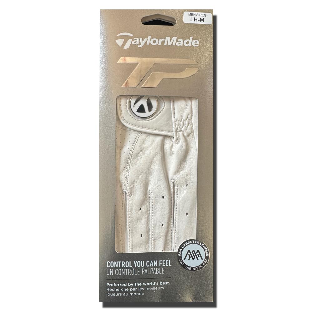 TaylorMade Tour Preferred TP Premier Soft AAA Cabretta Cuoio Uomini Golf Guanto/w Magnetic Ball Marker