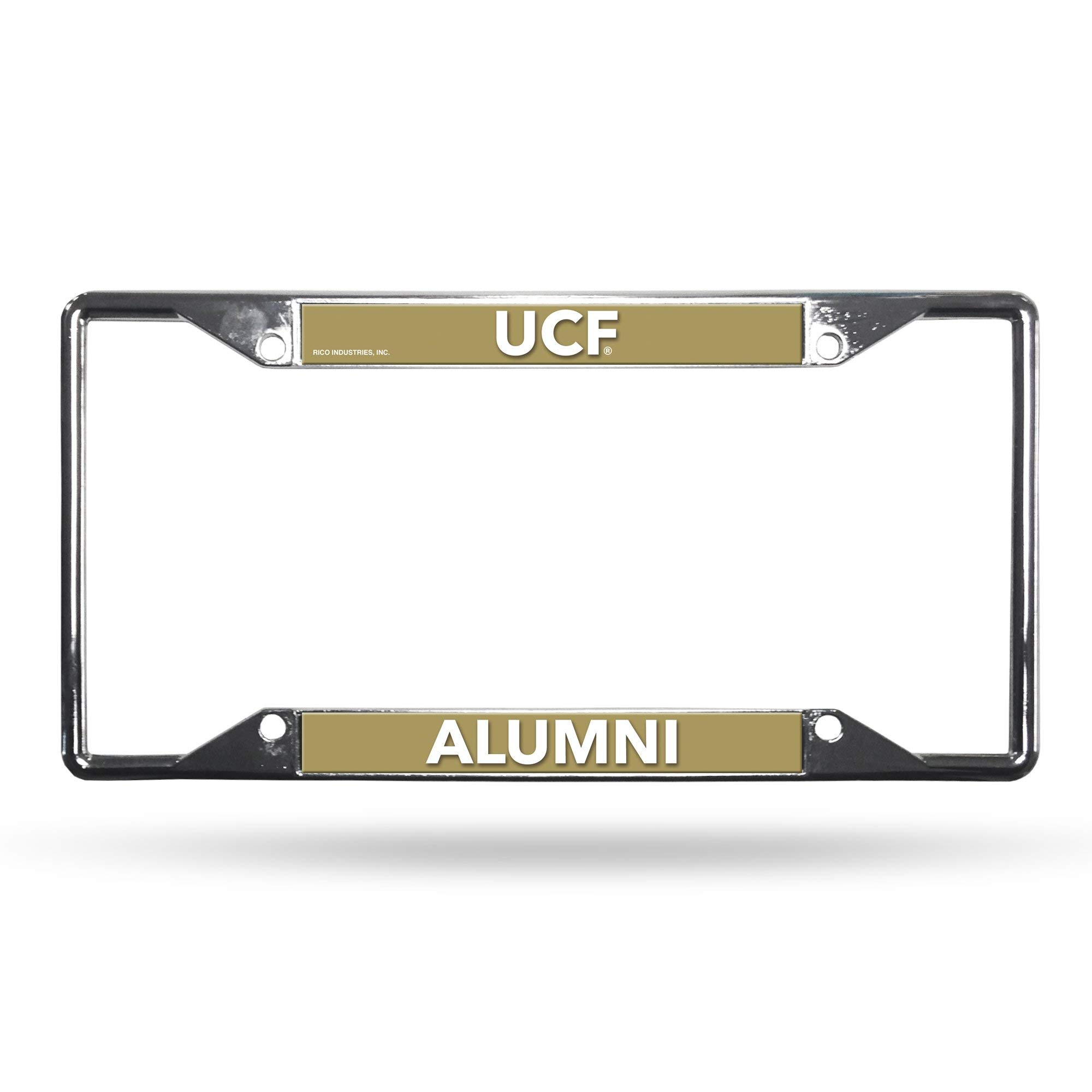 Rico Industries NCAA UCF Knights Alumni Easy View Chrome License Plate Frame