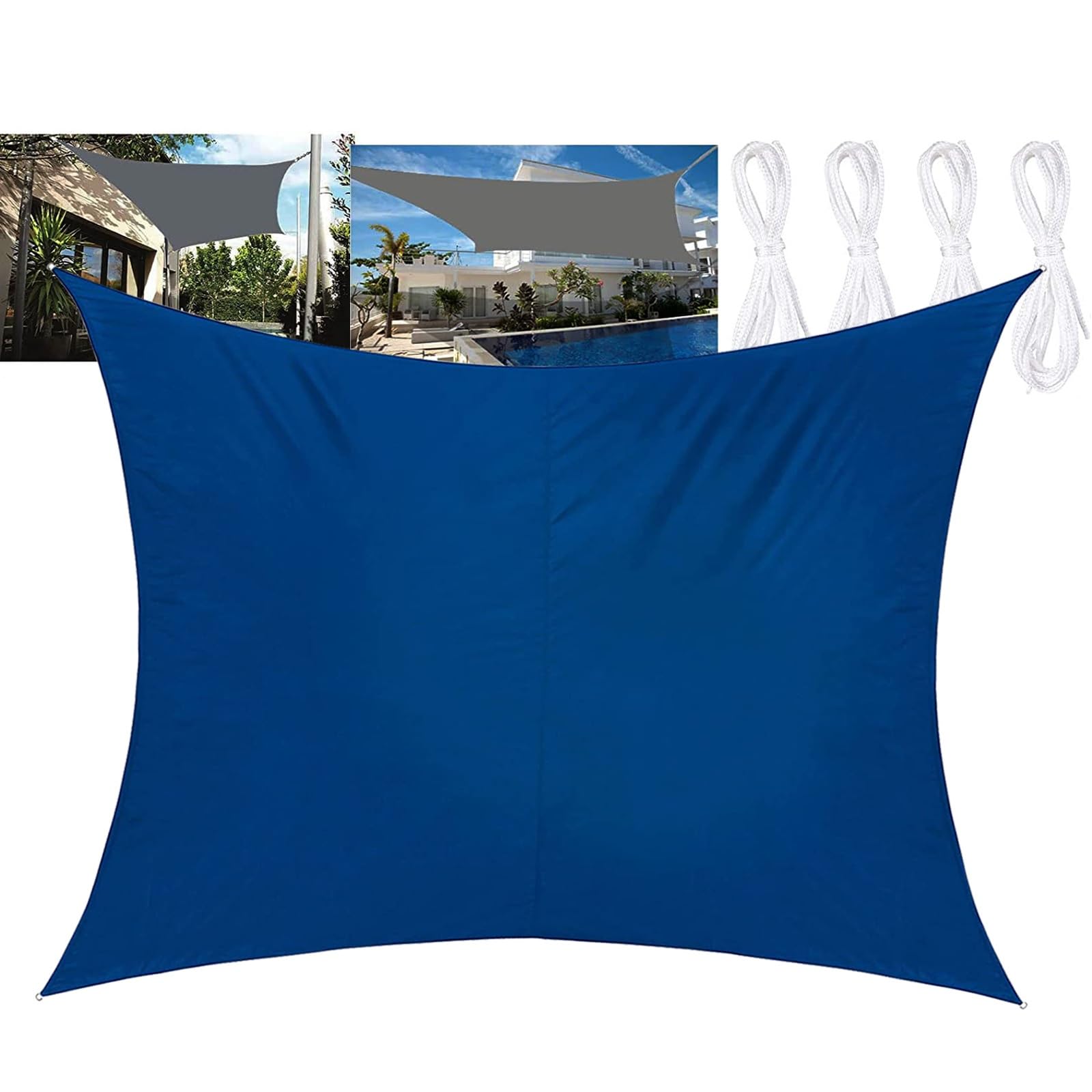Voile d'ombrage étanche contre la pluie et les UV du jardin