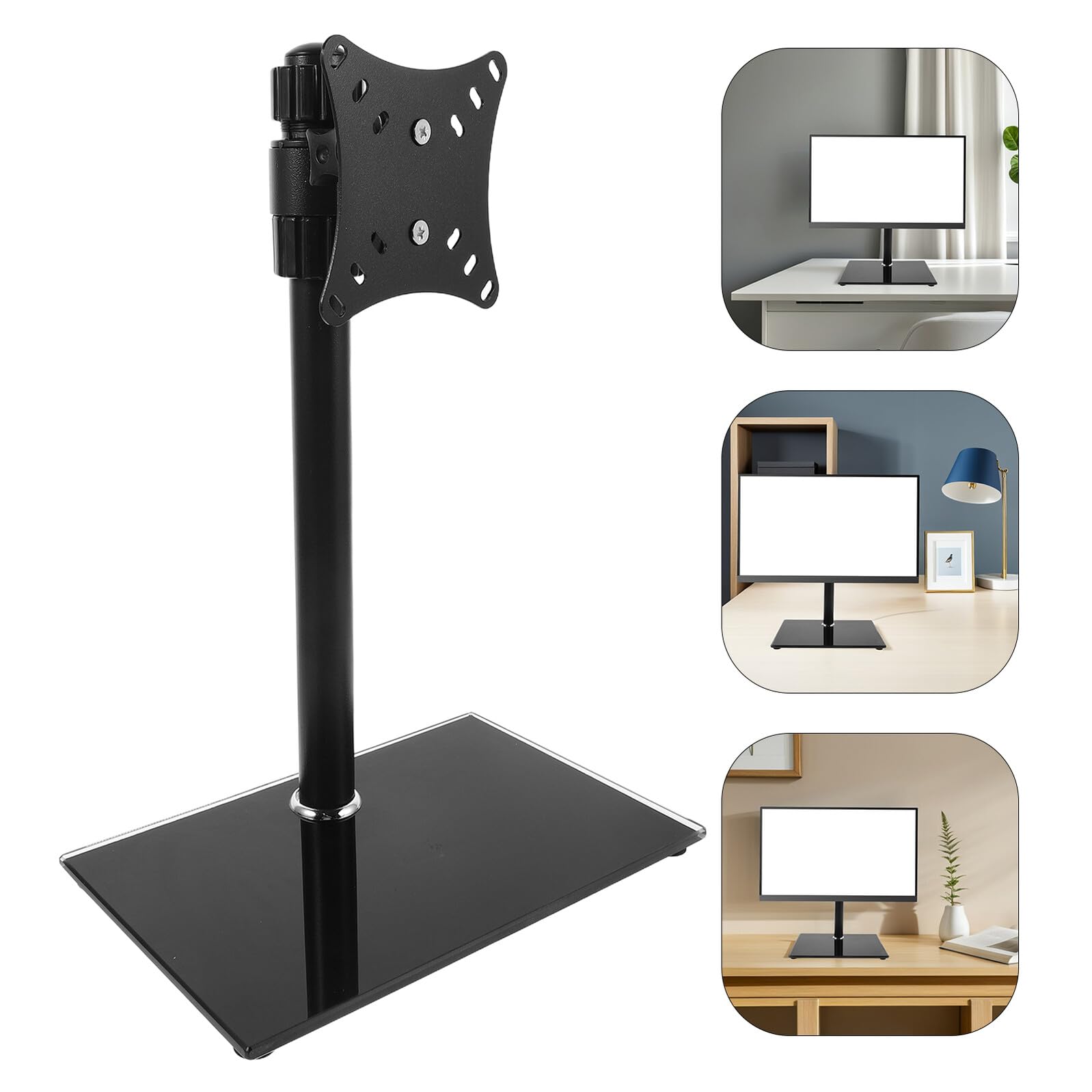 Supporto per Monitor da Scrivania Altezza Regolabile e Montaggio Semplice, Compatibile Schermi Curvi e Piatti, per Computer da Ufficio e Uso Domestico