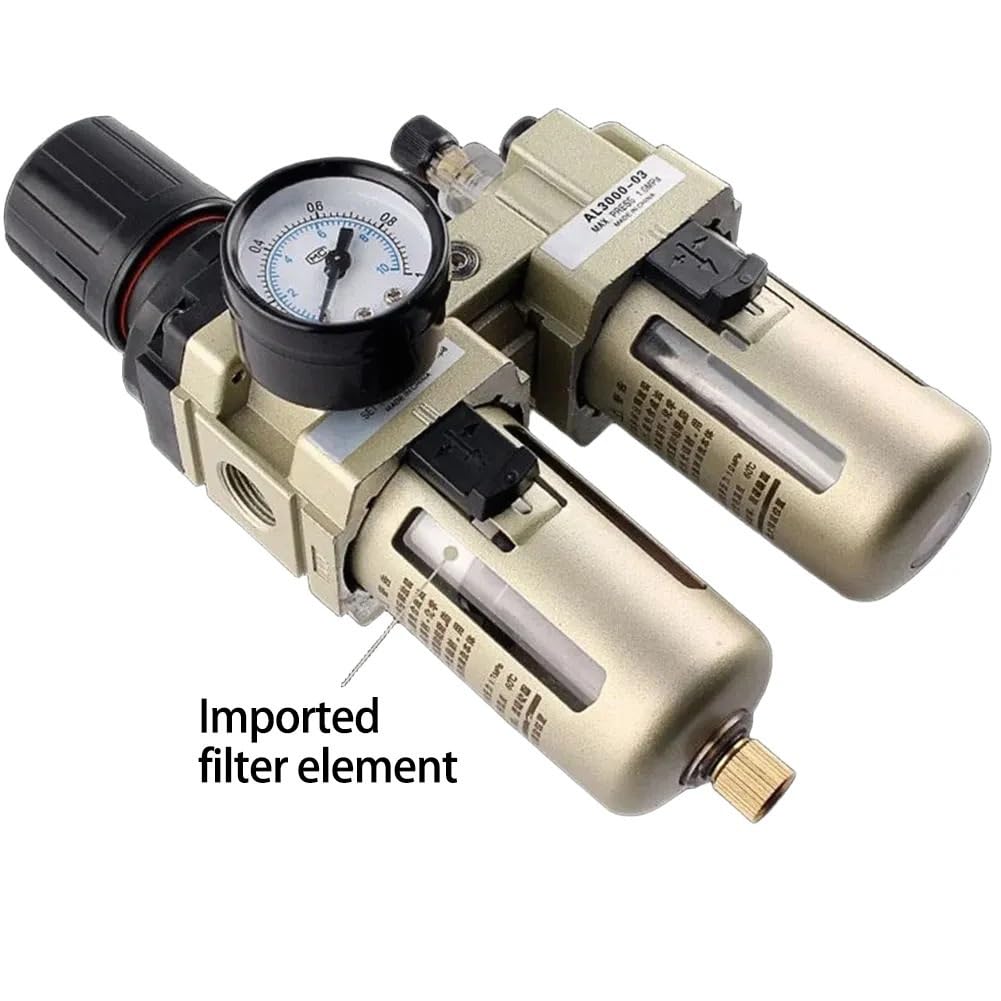 Industrial Operations 12 * 22 * 7 Cm Air Moisture Separator Air Tool Filter Aluminum Alloy Material Condensate Filtration