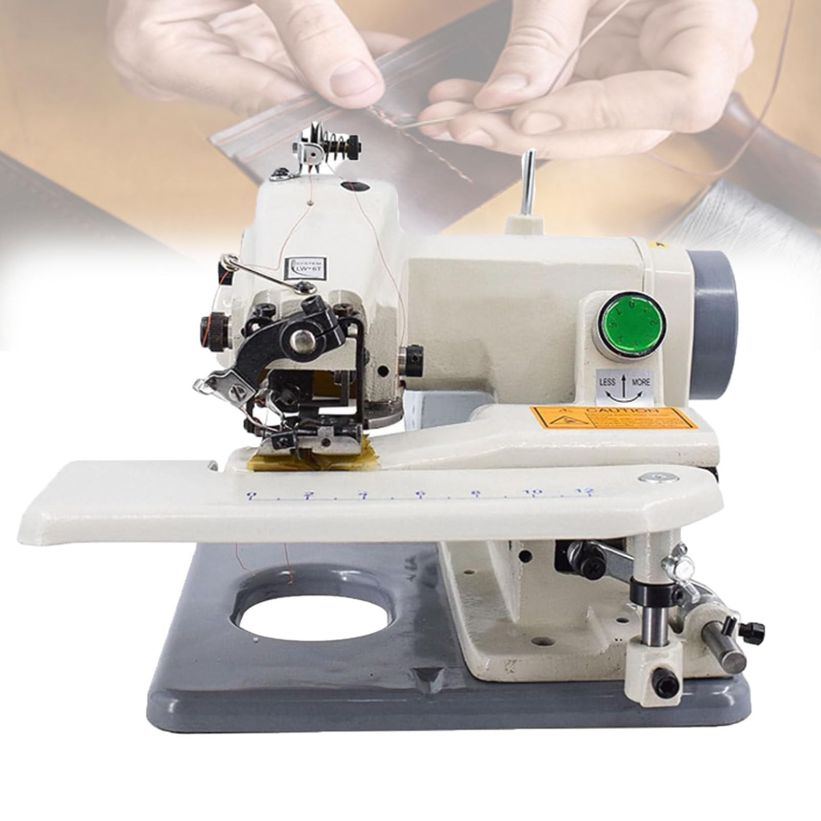 Pfps Portable Desktop Blind Hemmer, Tabletop Chain Stitch Sewing Machine for Invisible Stitching on Knit, Cotton, Polyester & Stretch Fabrics