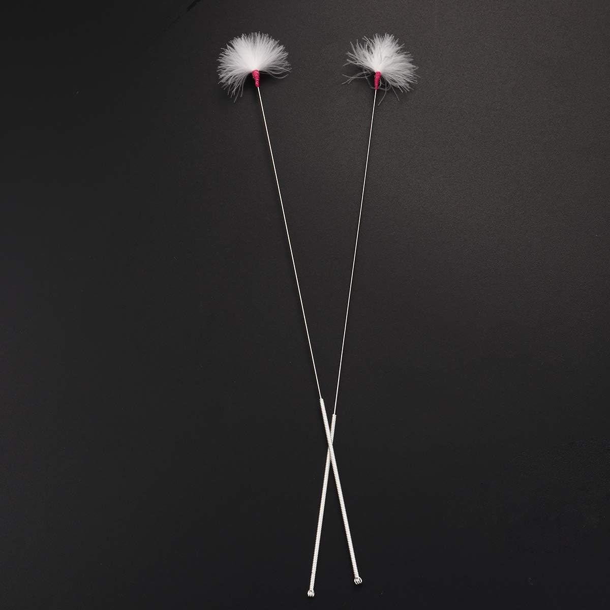 SUPVOX 2pcs Earpick with Goose Feather Ear Wax Cleaning Stick Earwax Remover Cleaning Tools