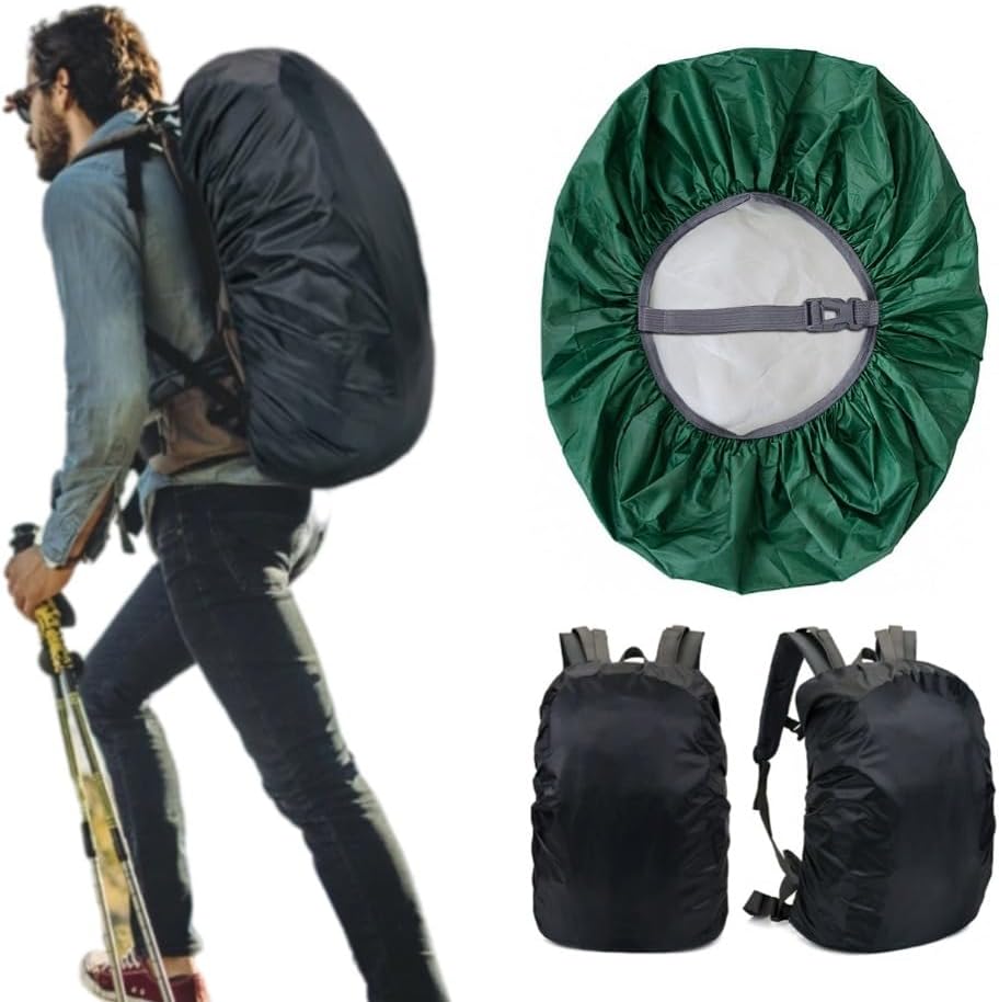 Funda impermeable para mochila, cubierta para lluvia a prueba de polvo para mochila, cubierta impermeable para acampar al aire libre, funda para bolsa de senderismo