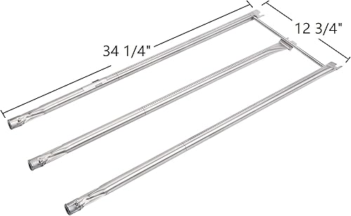 Miniatura 2 de GasSaf Tubo de quemador de repuesto para Weber 7508 Genesis Silver B & C, Genesis Gold B & C, Spirit 700 E-310 E-320, Weber 900 y otros modelos, kit